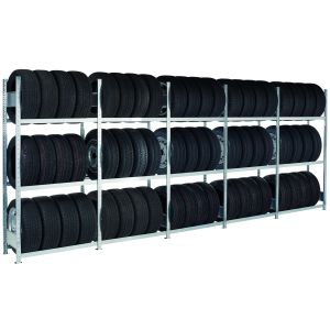 Container-Regal Set für Reifen, passend für 20-Fuß-Container, 2000x5684x400 mm, verzinkt