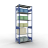 Schwerlastregal Grundregal, 2500x1000x500 mm (HxBxT), 6 Fachböden, 85 kg Fachlast, Längenriegel, RAL 5010 enzianblau