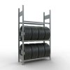 Reifenregal Grundregal 2000x1150x400 mm 3 Ebenen á 1150 mm, verzinkt