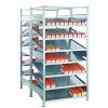 Kanbanregal Doppel-Grundregal 2000x1300x2x500 mm mit 16 Böden MULTIplus150