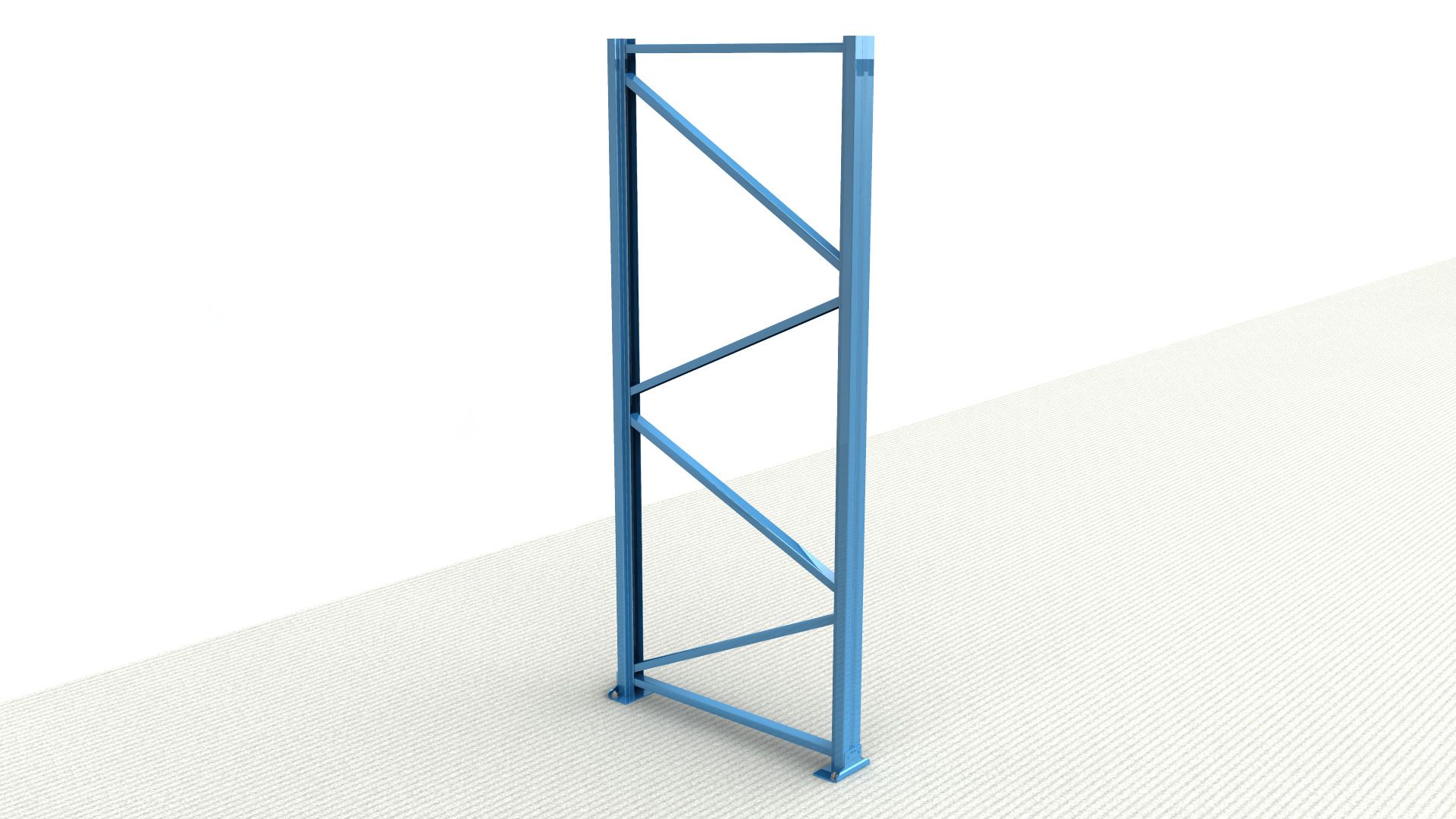 Staanderframe Type 1006820 voor NEDCON Palletstelling 2500x800 mm RAL 5019 capriblauw - Afbeelding 1