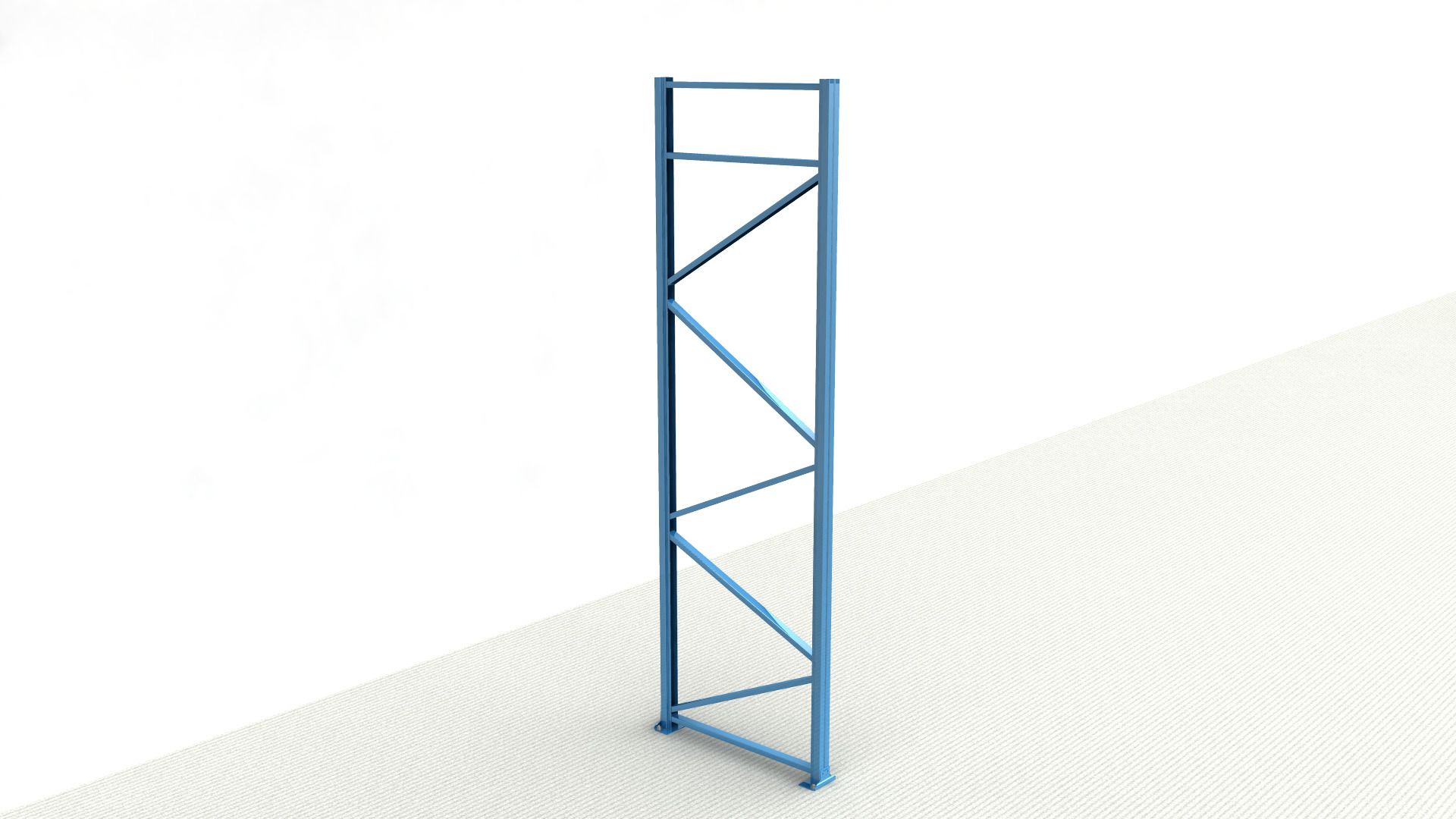 Staanderframe Type 1006820 voor NEDCON Palletstelling 3500x1100 mm RAL 5019 capriblauw - Afbeelding 1