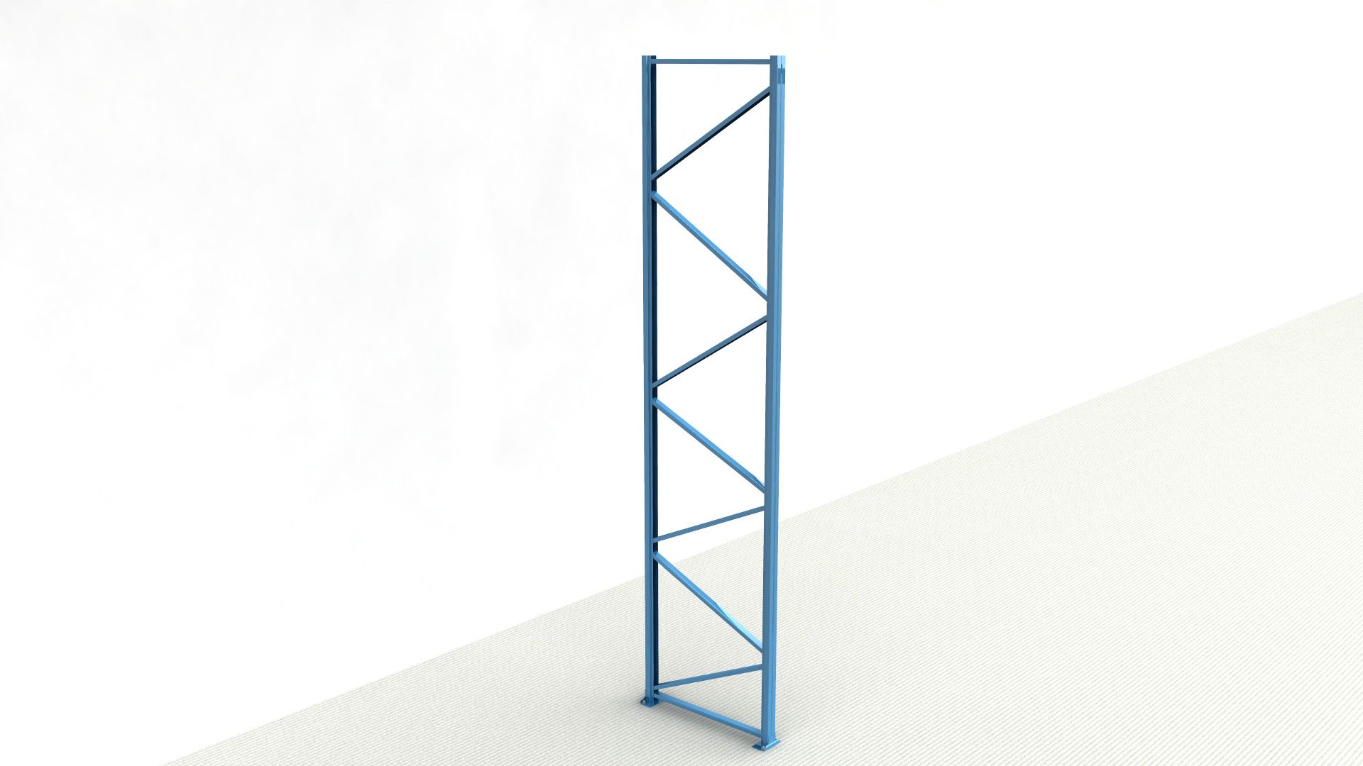 Staanderframe Type 1006820 voor NEDCON Palletstelling 4500x800 mm RAL 5019 capriblauw - Afbeelding 1