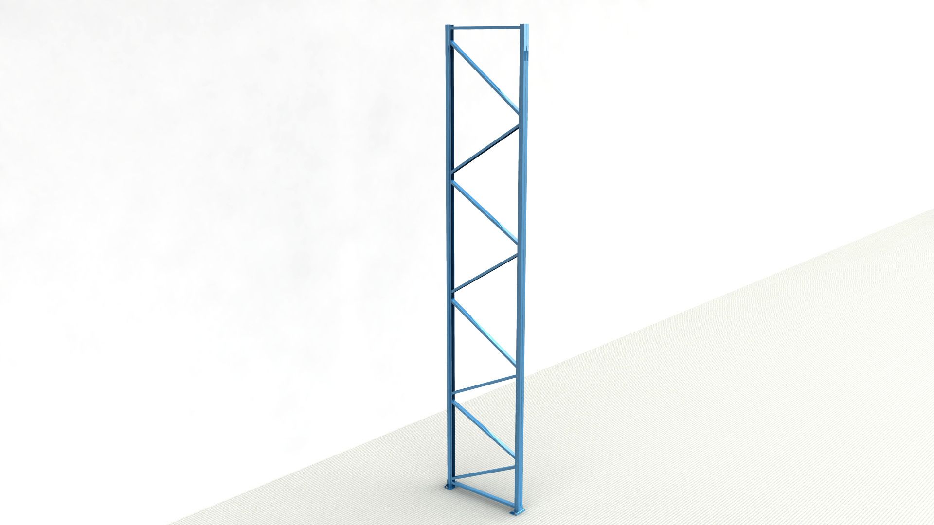 Staanderframe Type 1006820 voor NEDCON Palletstelling 5500x1100 mm RAL 5019 capriblauw - Afbeelding 1