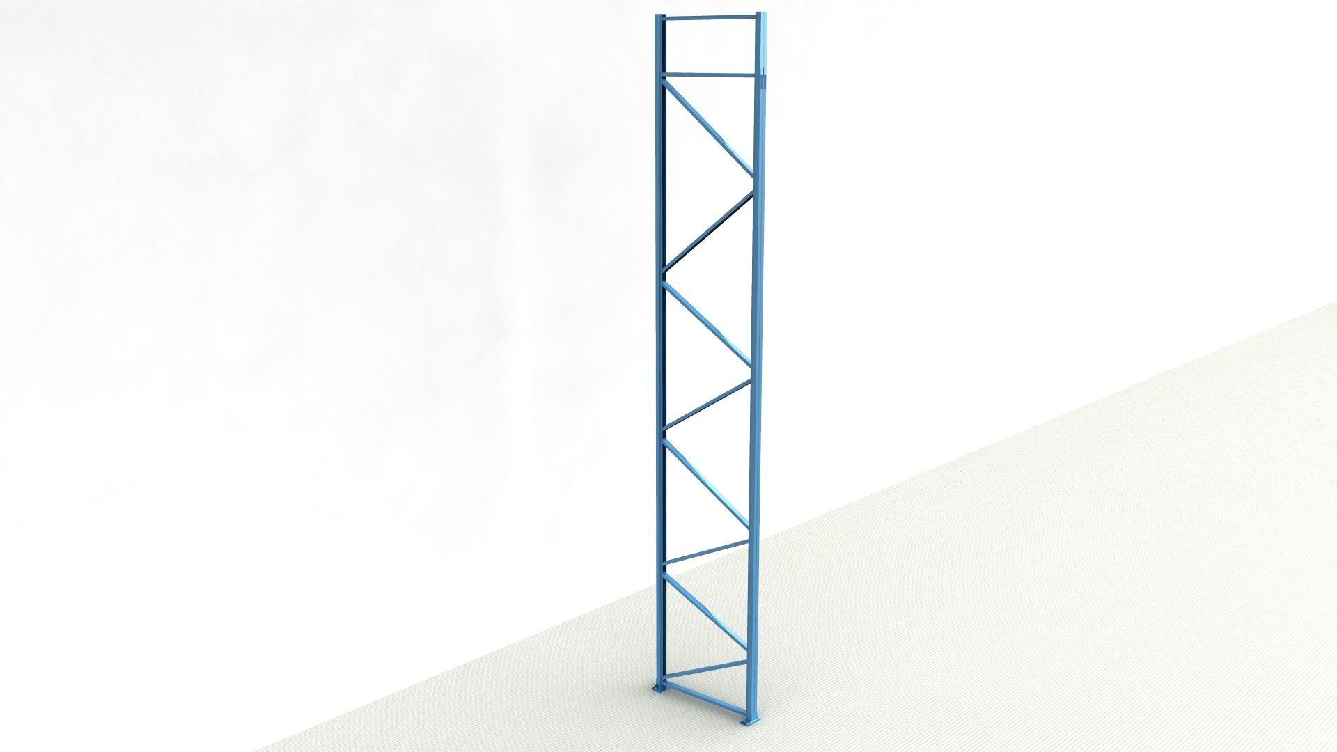 Staanderframe Type 1006820 voor NEDCON Palletstelling 6000x800 mm RAL 5019 capriblauw - Afbeelding 1