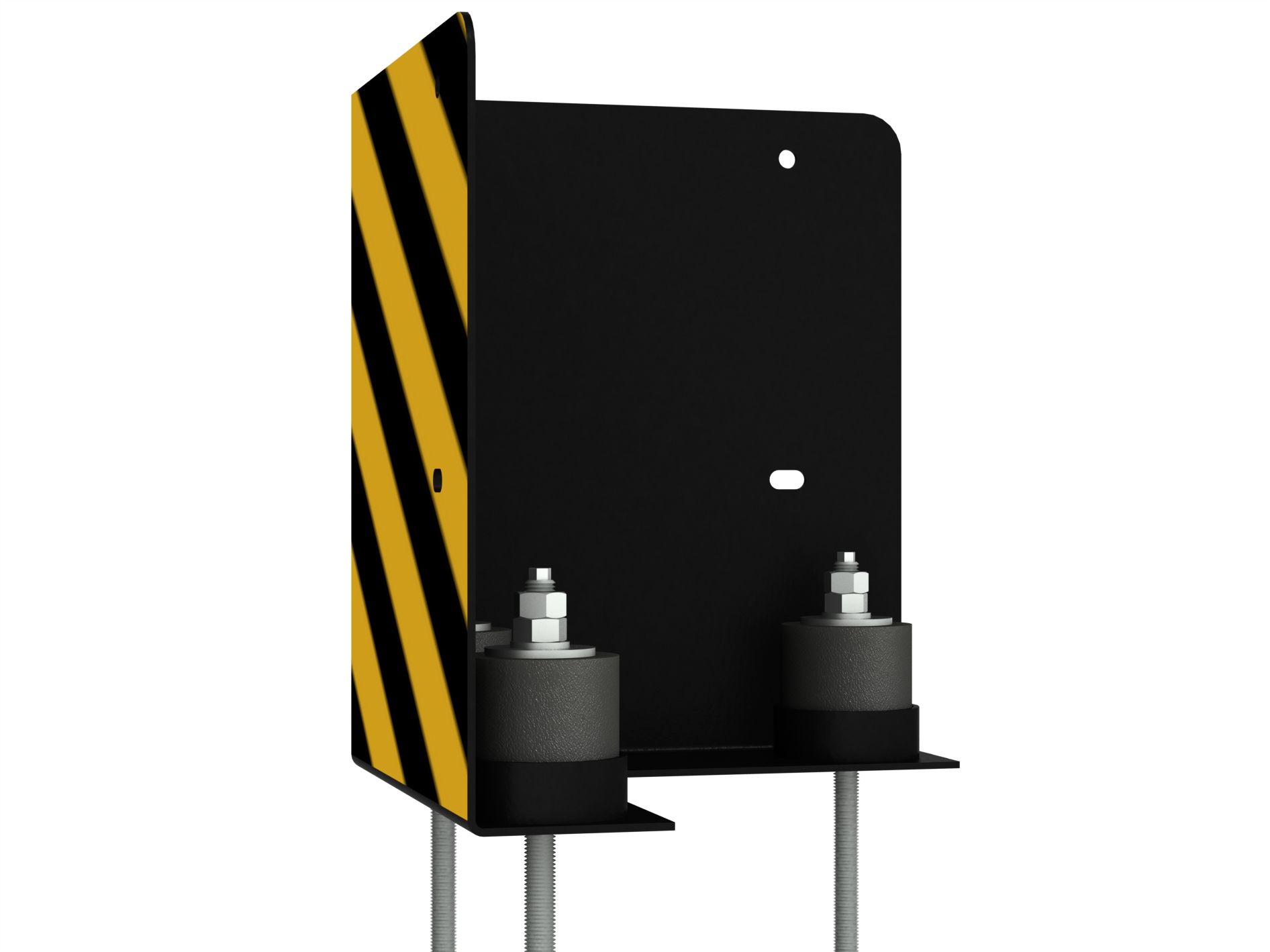 Aanrijdbescherming 90 graden met drei Rubberbuffern - Afbeelding 1