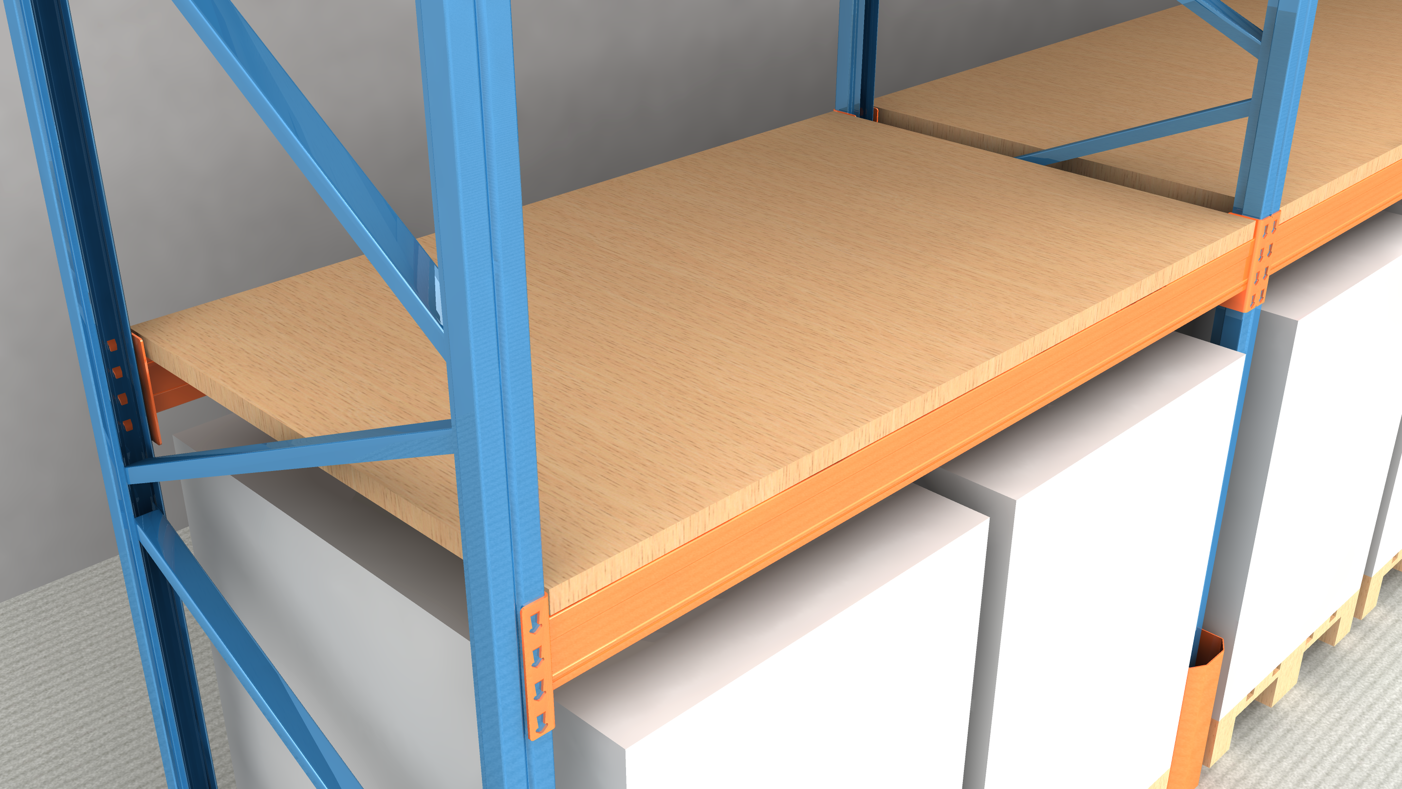 Spaanplaat opgelegd P4 38mm 1805x1088 mm, voor 50 mm Ligger GVB=150kg/m2 - Afbeelding 1