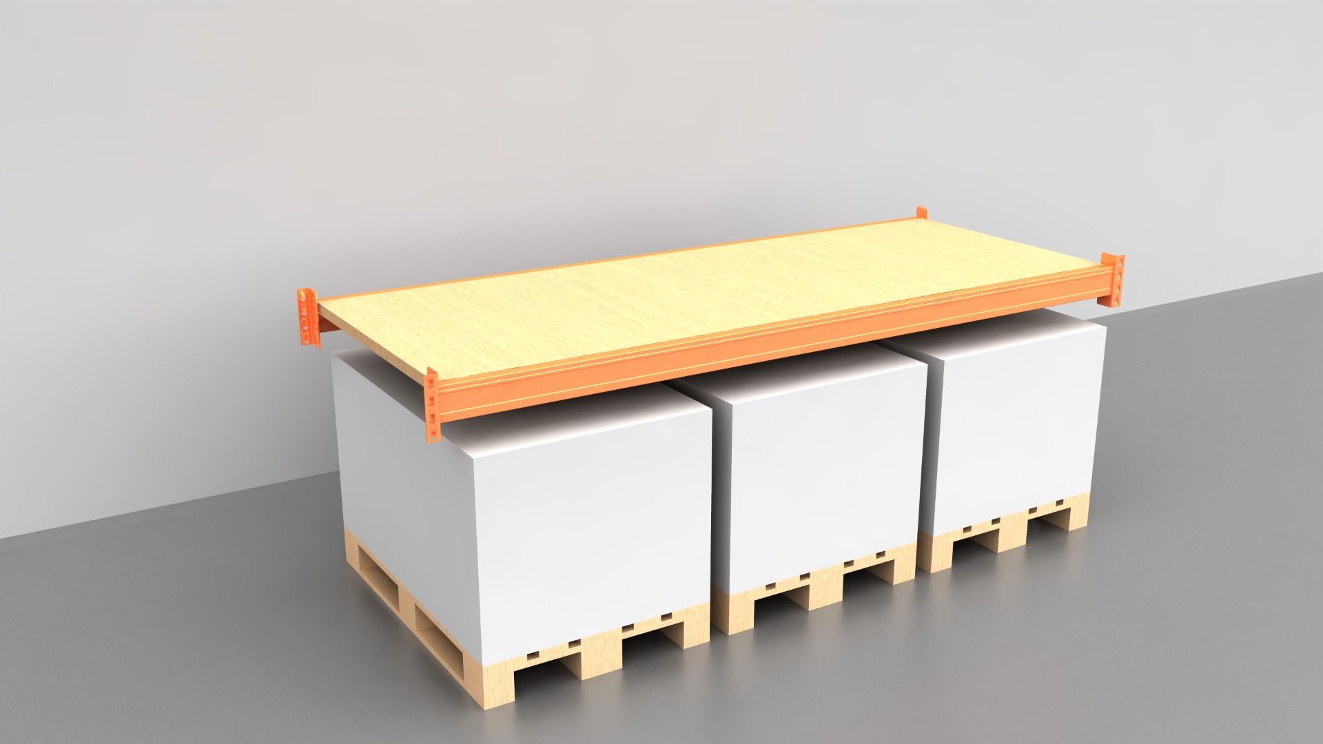 set Spaanplaat ingelegd P4 38mm 2680x1008 mm voor 40 mm Ligger GVB=150kg/m2 - Afbeelding 1