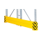 Rammschutzwand MULTIPAL Doppelregal 2x800 mm RAL 9004 – META