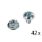 Zubehörset Schrauben und Muttern M6 FIX/COMPACT 42 Stück – M