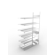 Büroregal Anbauregal 2200×1250×600 mm, 180 Ordner – META