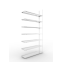 Büroregal Anbauregal 2500×1250×300 mm, 105 Ordner – META