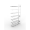 Büroregal Anbauregal 2500×1250×300 mm, 105 Ordner – META