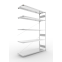 Fachbodenregal Anbauregal 2500×1700×500 mm, 200 kg Fachlast 
