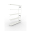Fachbodenregal Anbauregal 2500×1700×400 mm, 200 kg Fachlast