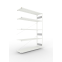 Fachbodenregal Anbauregal 2500×1700×500 mm, 200 kg Fachlast 