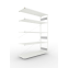Fachbodenregal Anbauregal 2500×1700×600 mm, 200 kg Fachlast