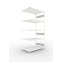 Fachbodenregal Anbauregal 2500×1300×800 mm, 230 kg Fachlast 