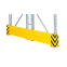 Rammschutzwand Doppelregal MULTIPAL 1100+250 mm RAL 1003 – M