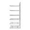 Drahtgitterbodenregal Anbauregal ORION PLUS, 2.500×1.000×600 mm, verzinkt