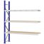 Weitspannregal Anbauregal FORTIS, 2.500×2.000×500 mm, Spanplatte