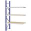 Weitspannregal Anbauregal FORTIS, 2.500×1.500×600 mm, Spanplatte