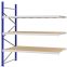 Weitspannregal Anbauregal FORTIS, 2.500×2.250×1.000 mm, Spanplatte
