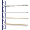 Weitspannregal Anbauregal FORTIS, 3.000×2.500×500 mm, Spanplatte