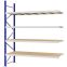 Weitspannregal Anbauregal FORTIS, 3.000×2.500×800 mm, Spanplatte