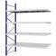 Weitspannregal Anbauregal FORTIS, 3.000×2.250×1.000 mm, verzinkt