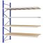 Weitspannregal Anbauregal FORTIS, 3.000×2.500×1.000 mm, Spanplatte