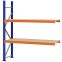 Weitspannregal Anbauregal FORTIS, 2.000×1.750×500 mm, Spanplatte
