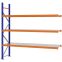 Weitspannregal Anbauregal FORTIS, 2.500×2.500×600 mm, verzinkt