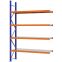 Weitspannregal Anbauregal FORTIS, 3.000×2.000×500 mm, verzinkt