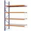 Weitspannregal Anbauregal FORTIS, 3.000×2.000×800 mm, verzinkt