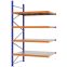 Weitspannregal Anbauregal FORTIS, 3.000×1.750×1.000 mm, verzinkt