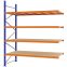 Weitspannregal Anbauregal FORTIS, 3.000×2.500×1.000 mm, Spanplatte