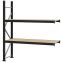 Weitspannregal Anbauregal FORTIS, 2.000×1.750×500 mm, Spanplatte