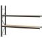 Weitspannregal Anbauregal FORTIS, 2.000×2.500×500 mm, Spanplatte