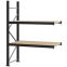 Weitspannregal Anbauregal FORTIS, 2.000×1.500×600 mm, Spanplatte