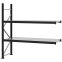 Weitspannregal Anbauregal FORTIS, 2.000×2.000×600 mm, verzinkt