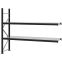 Weitspannregal Anbauregal FORTIS, 2.000×2.500×600 mm, verzinkt