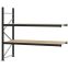 Weitspannregal Anbauregal FORTIS, 2.000×2.250×800 mm, Spanplatte