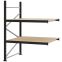 Weitspannregal Anbauregal FORTIS, 2.000×1.500×1.000 mm, Spanplatte