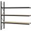 Weitspannregal Anbauregal FORTIS, 2.500×2.500×500 mm, Spanplatte