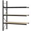 Weitspannregal Anbauregal FORTIS, 2.500×2.000×600 mm, Spanplatte