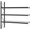Weitspannregal Anbauregal FORTIS, 2.500×2.500×600 mm, verzinkt