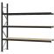 Weitspannregal Anbauregal FORTIS, 2.500×2.500×600 mm, Spanplatte