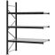 Weitspannregal Anbauregal FORTIS, 2.500×1.750×800 mm, verzinkt