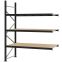 Weitspannregal Anbauregal FORTIS, 2.500×2.000×800 mm, Spanplatte